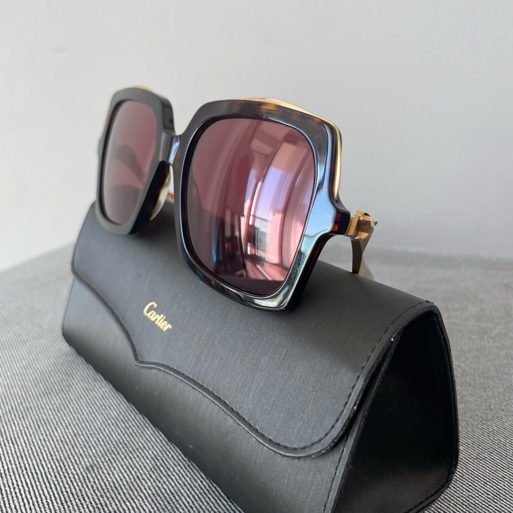 Cartier CT01178 Havana Gold Women's Sunglasses. Original price $1500